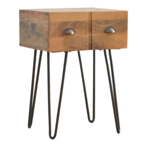 Alternative view of Artisan - Nightstand with Iron Base