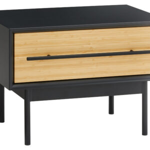 Alternative view of Greenington - Santa Cruz 1 Drawer Nightstand in Wheat, Solid Moso Bamboo