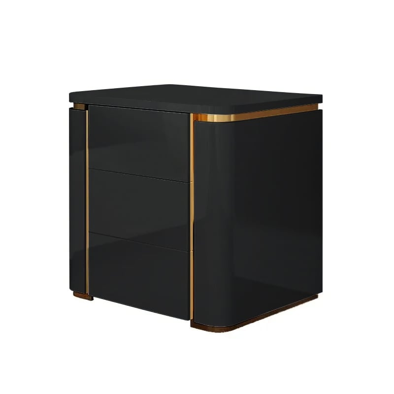 HMR - Modern Square Nightstand with 3 Drawers - Image 6