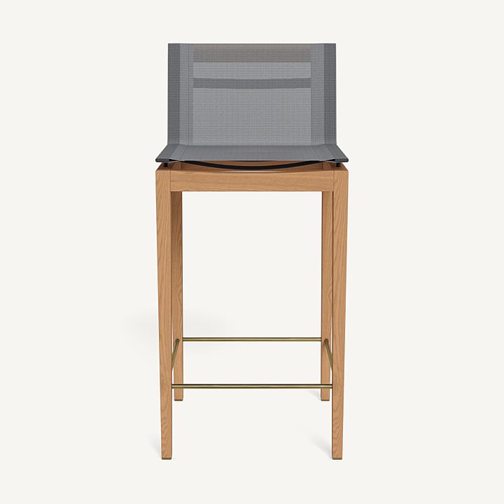 Harbour - Byron Teak Bar Stool - Image 4