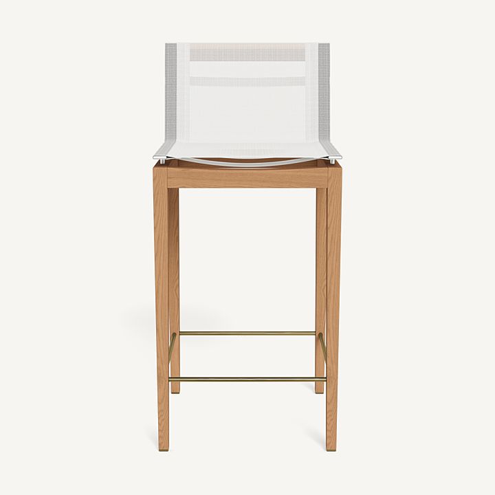 Harbour - Byron Teak Bar Stool - Image 3