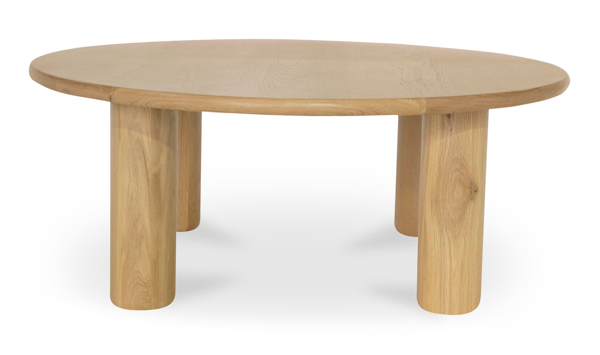 Moe's - Milo Contemporary Round Coffee Table in Oak - Image 3