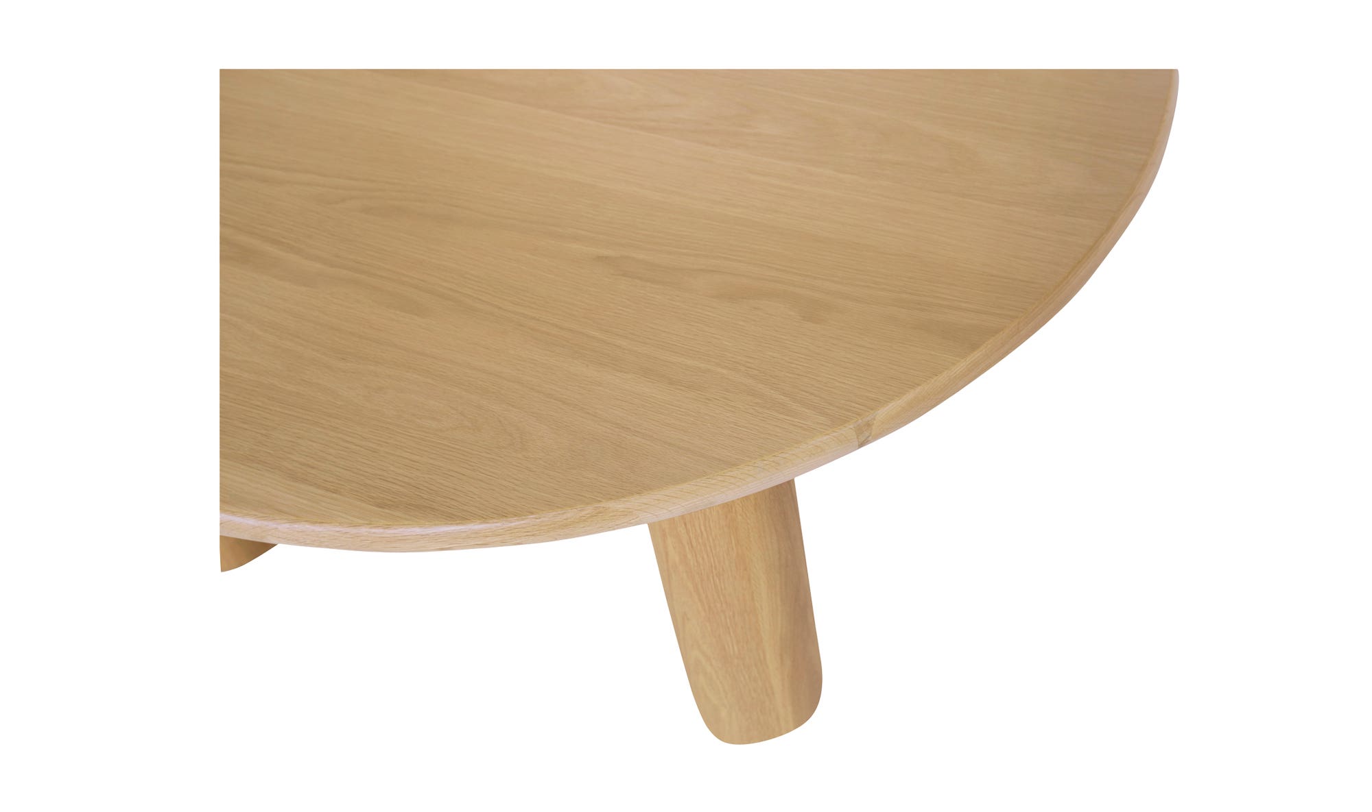 Moe's - Milo Contemporary Round Coffee Table in Oak - Image 4