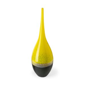 Alternative view of Mercana - Jasse Vase in Gray/Yellow, Glass