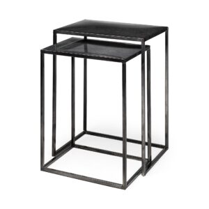 Mercana - Kasey Accent Table in Black, Metal