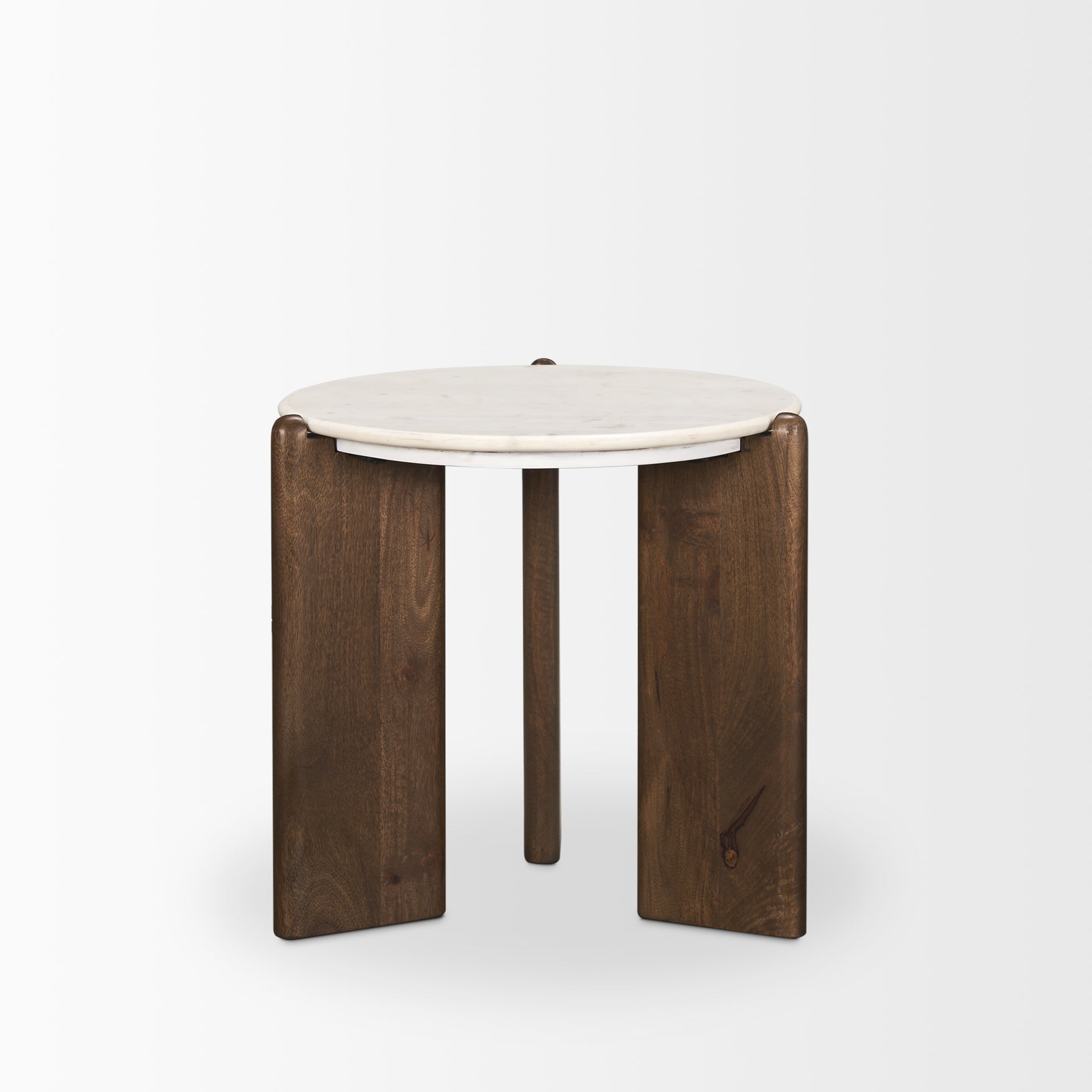 Mercana - Rumer Side Table in Brown, Solid Wood - Image 4
