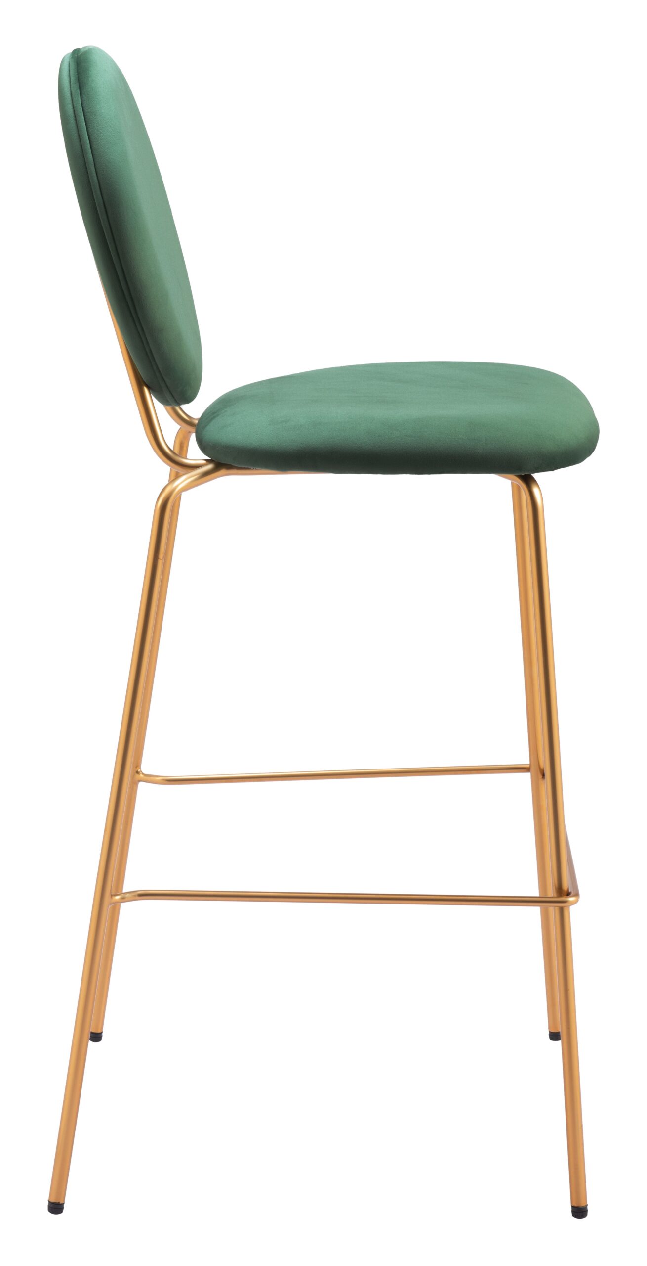 ZUO - Odessa Barstool (Set of 2) in Green/Gold - Image 2