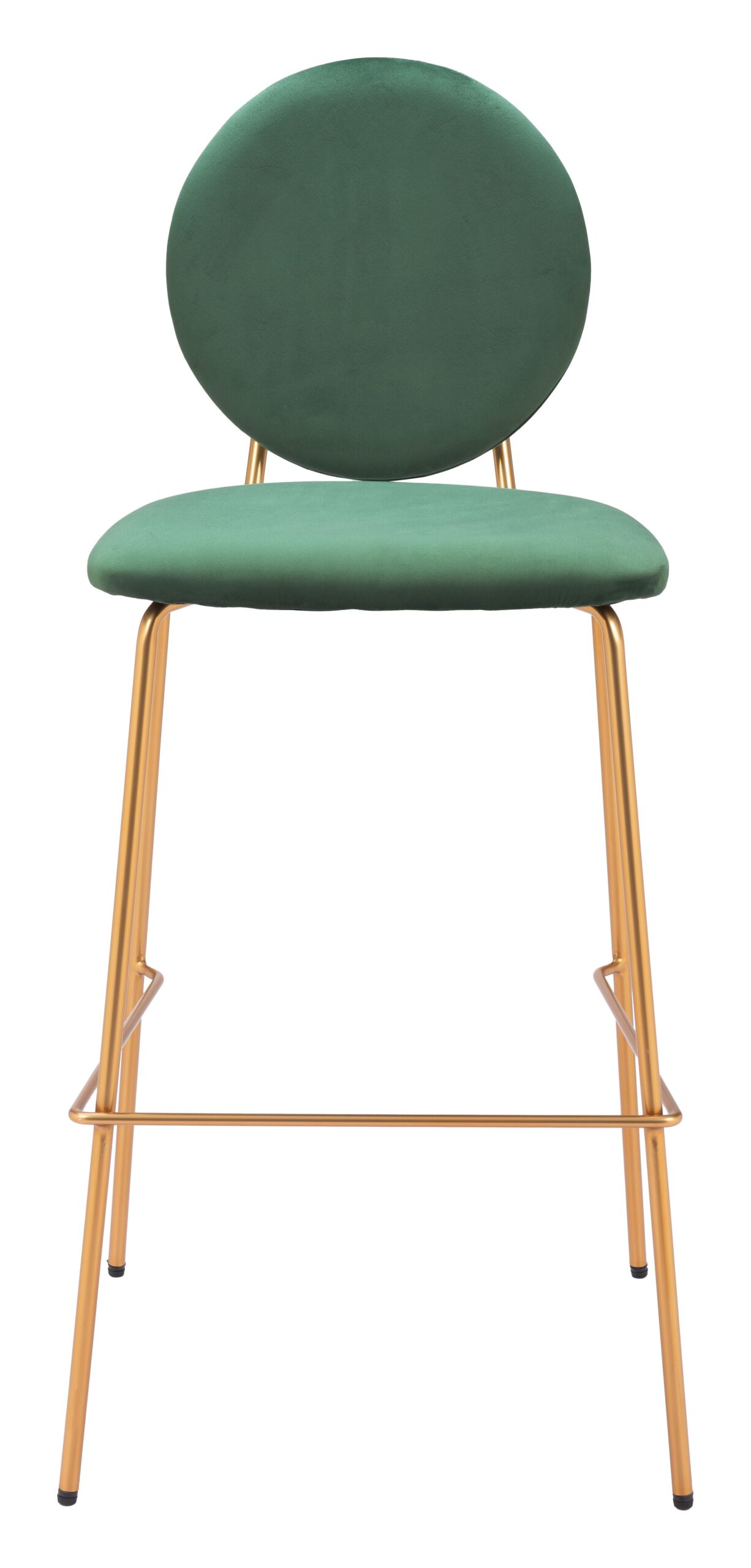 ZUO - Odessa Barstool (Set of 2) in Green/Gold - Image 3