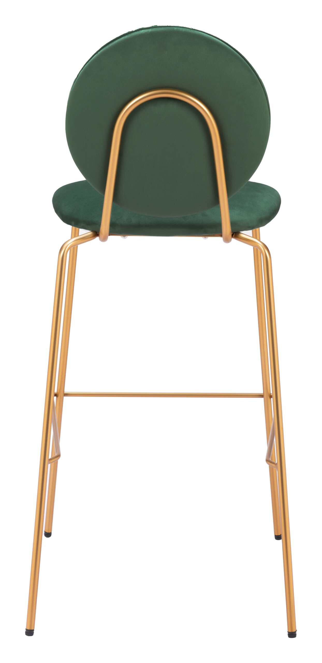 ZUO - Odessa Barstool (Set of 2) in Green/Gold - Image 4