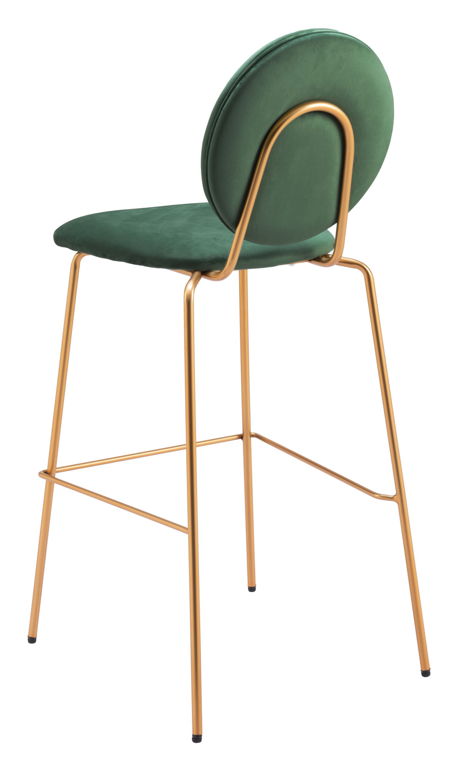 ZUO - Odessa Barstool (Set of 2) in Green/Gold - Image 5