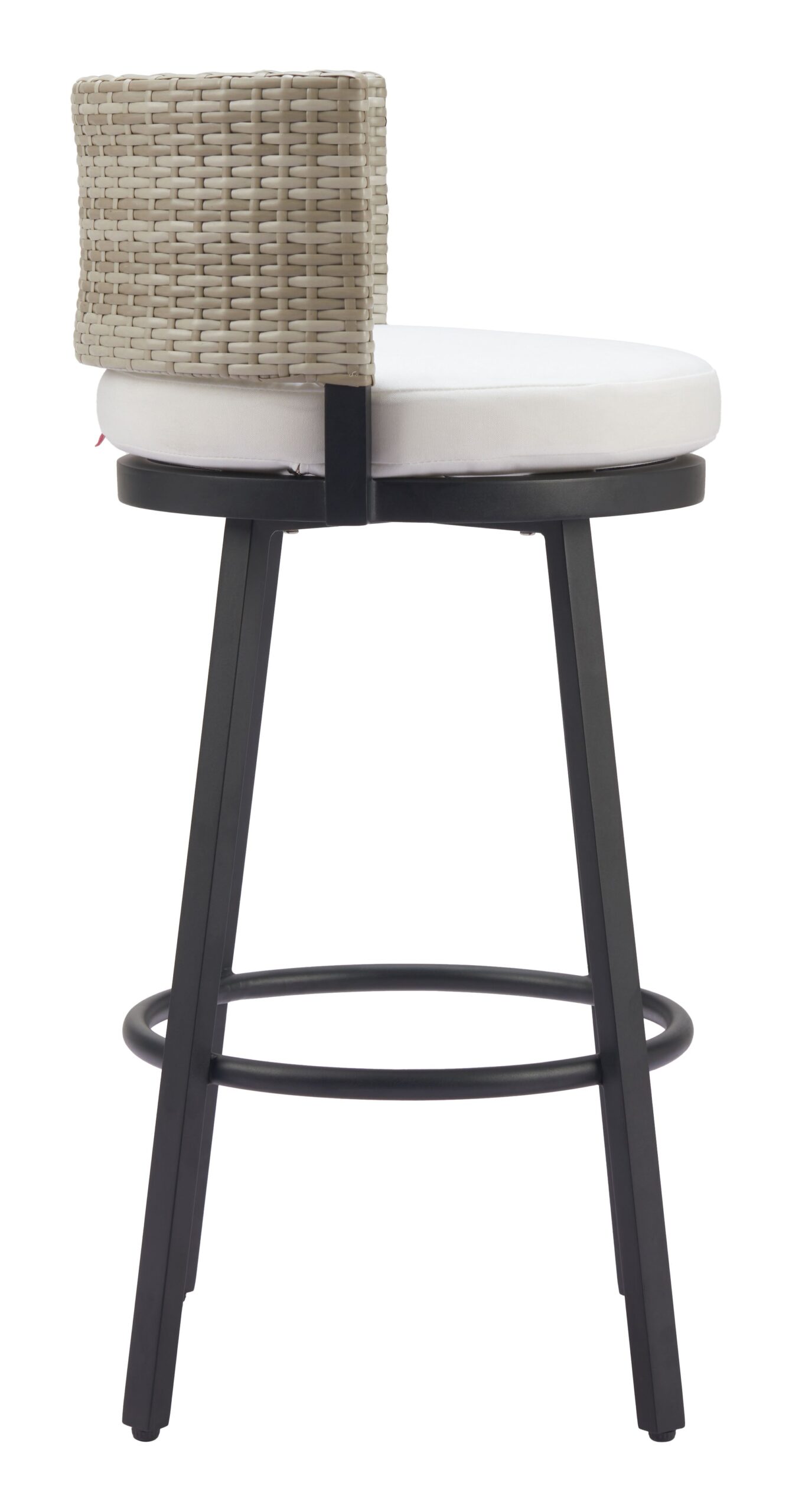 ZUO - Midnight Wave Barstool in White - Image 2