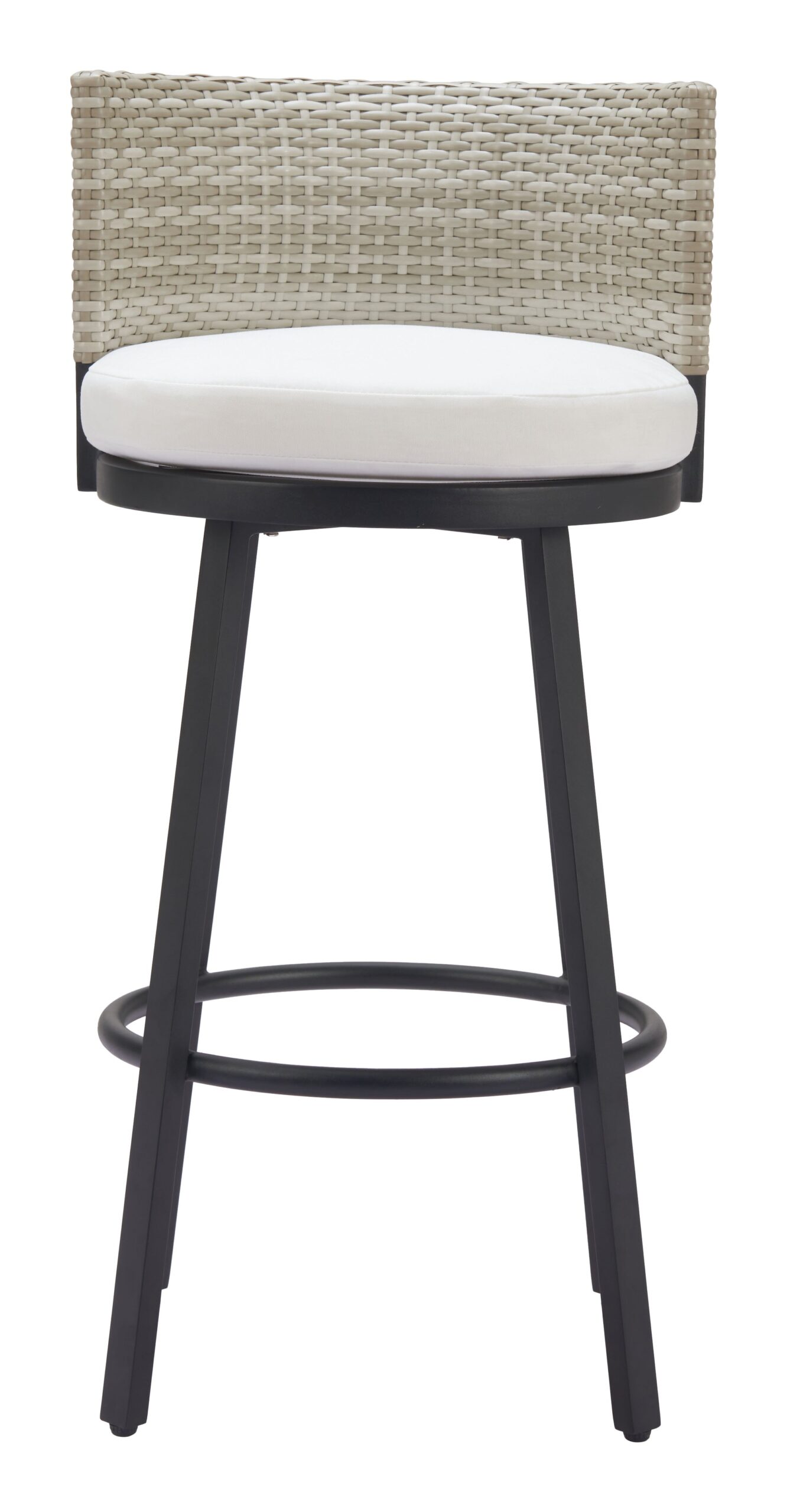 ZUO - Midnight Wave Barstool in White - Image 3