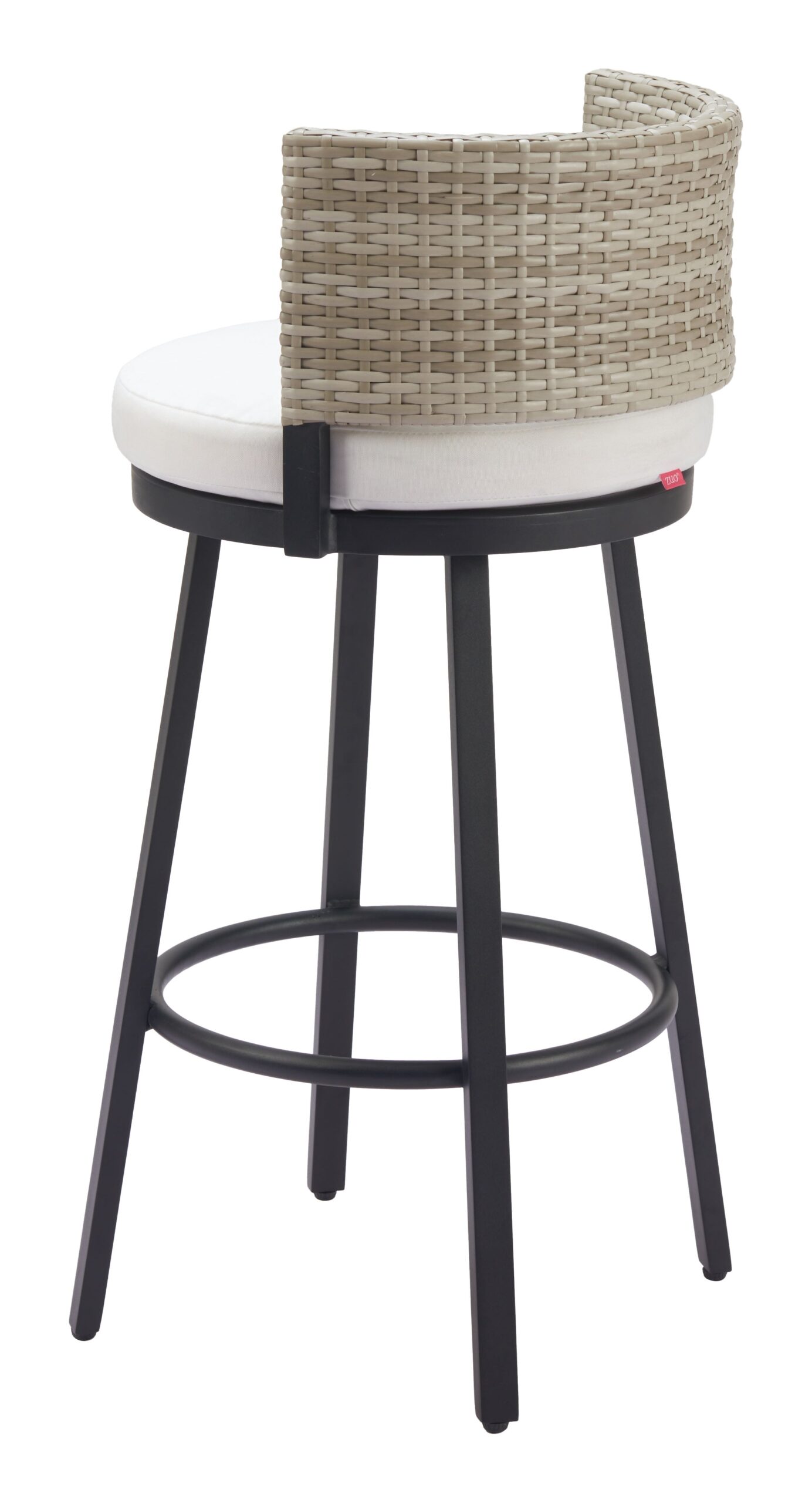 ZUO - Midnight Wave Barstool in White - Image 5