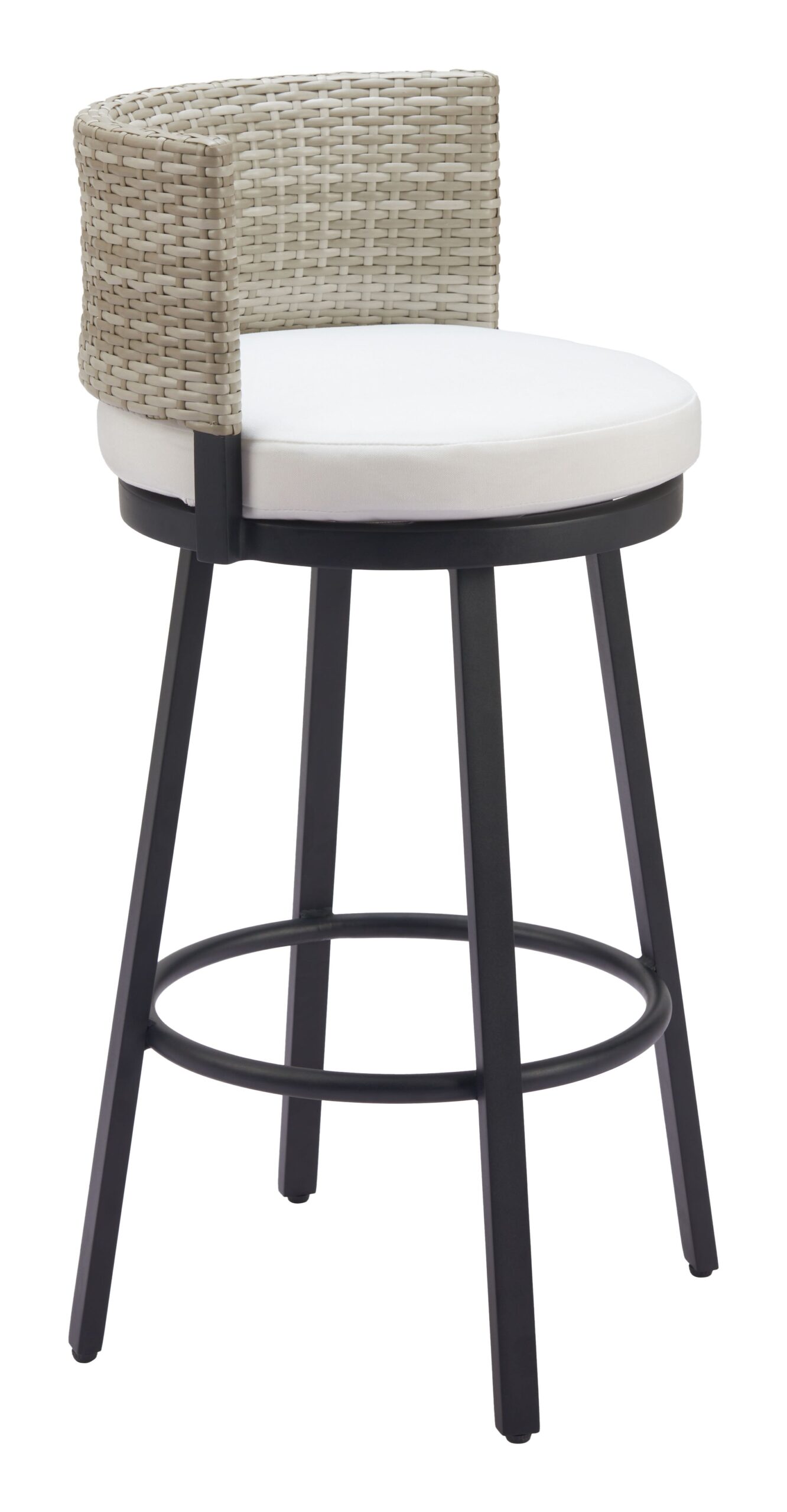 ZUO - Midnight Wave Barstool in White - Image 6